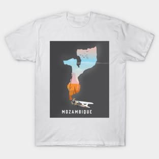 mozambique map travel poster T-Shirt